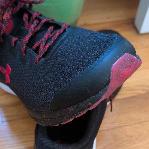 Under Armour Men's  Black and Red Athletic Shoes - Picture 13 of 13